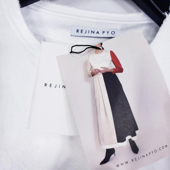 REJINA PYO Dress MEDIUM Black Red Satin Maxi‎ Patchwork Kaftan Tent NWT $1,295 - Picture 5 of 14